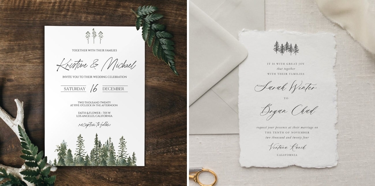 Printable Forest Wedding Invitations