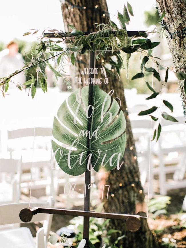 Transparent Wedding Signs