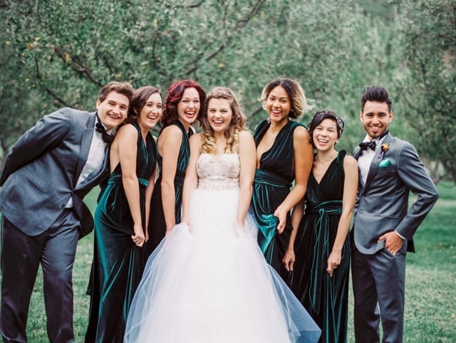 Velvet Bridesmaid Dress Inspiration | SouthBound Bride