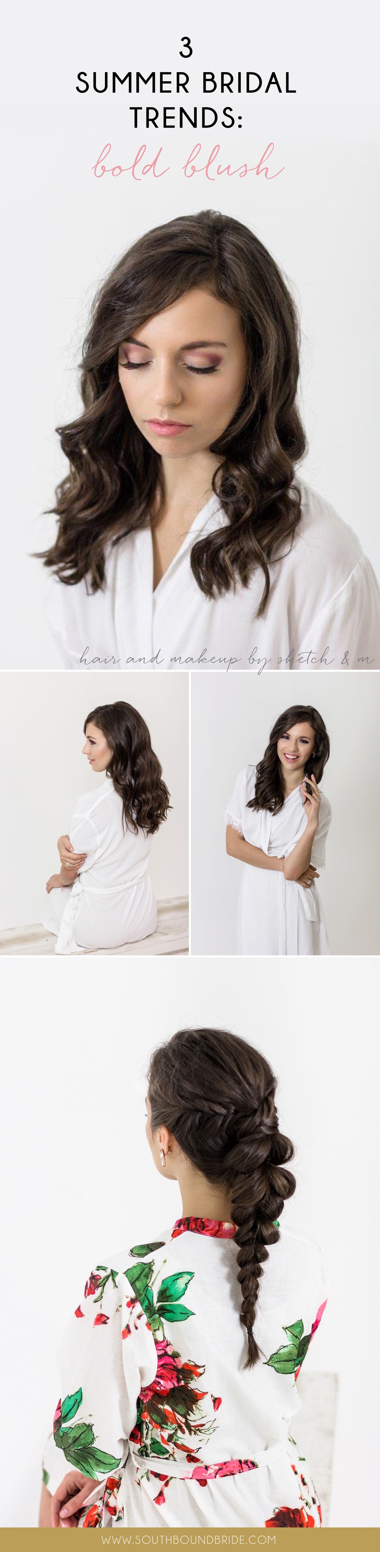 3 Gorgeous Summer Bridal Looks from the Catwalk with Sketch & M: Bold Blush | SouthBound Bride