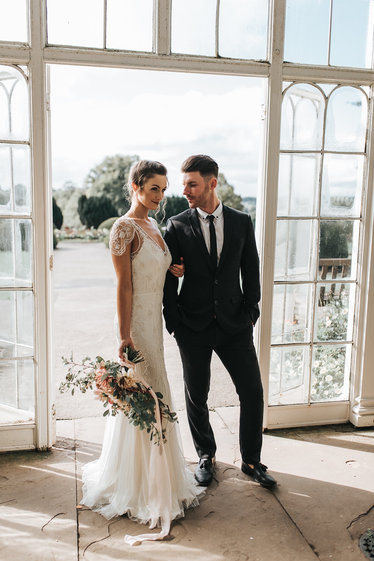 Greenhouse Wedding Inspiration at Wollaton Hall | Image: Pear & Bear Photography