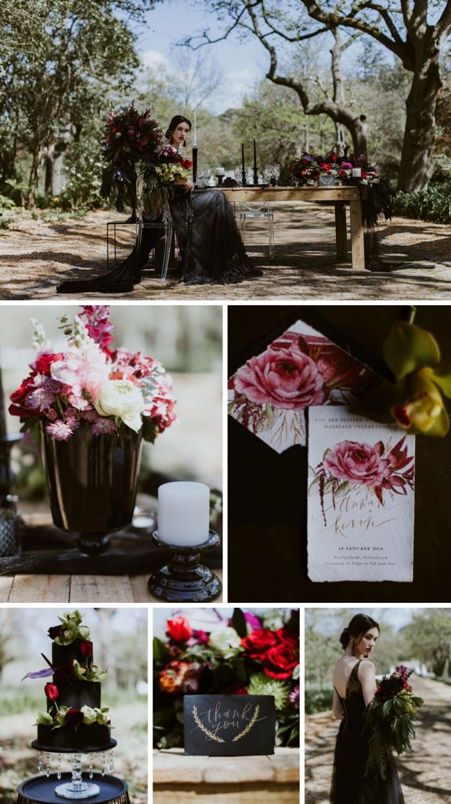 Black Beauty: Dark & Moody Wedding Inspiration | SouthBound Bride