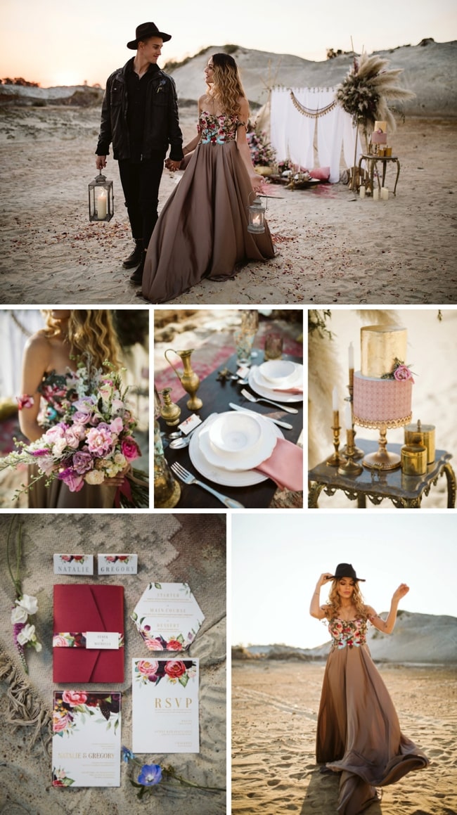 Nomadic Desert Boho Elopement Inspiration by Jessica Notelo & Fleur Dita | SouthBound Bride