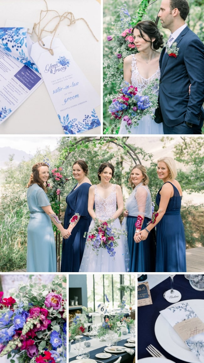 Secret Garden Wedding with Delft Details at The Conservatory by Jo Stokes | SouthBound Bride