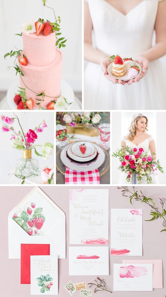 Strawberries & Cream Wedding Inspiration by Shannon Ford & Kenna Beth Bridal | SouthBound Bride