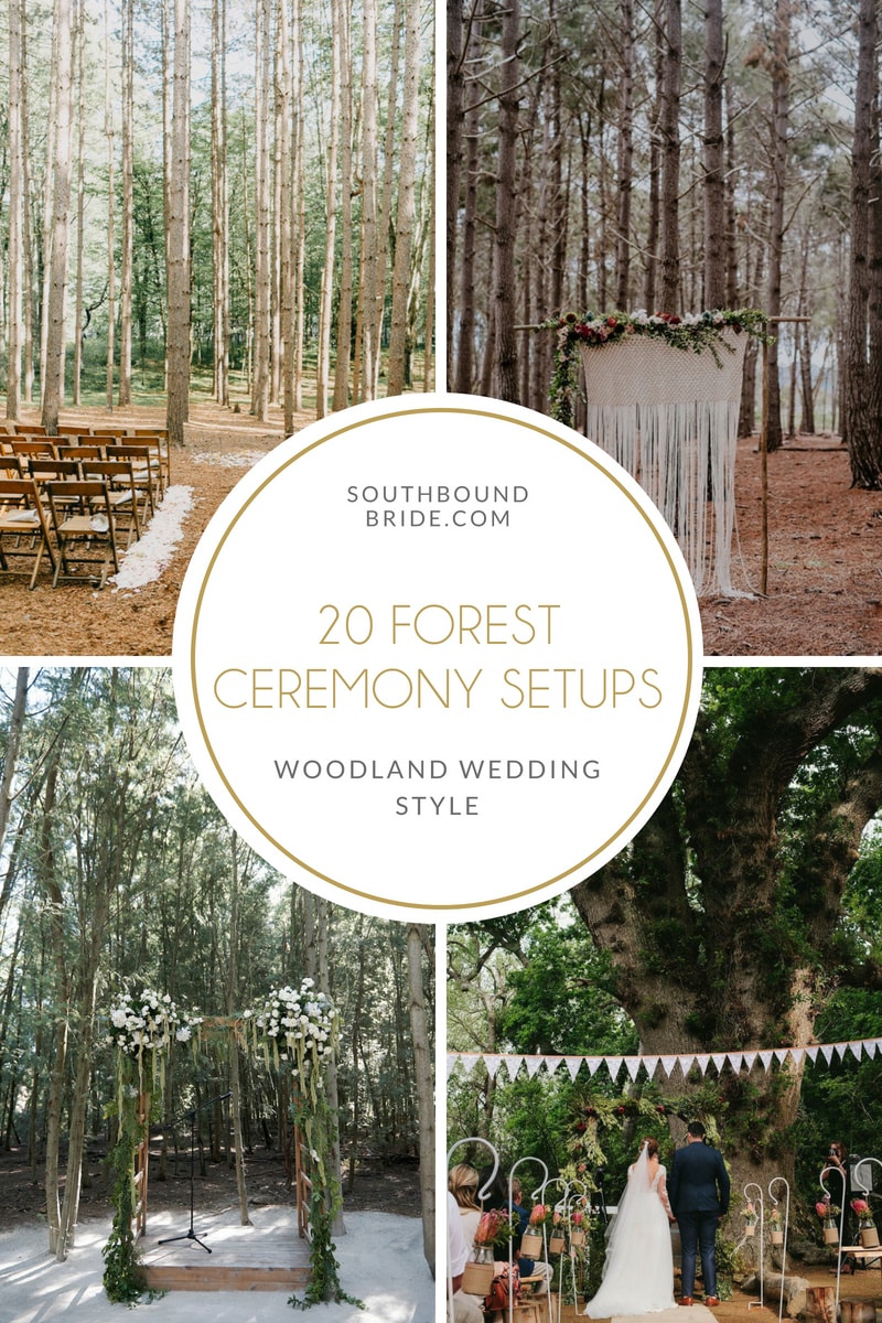 20 Magical Forest Wedding Ceremony Setups | SouthBound Bride