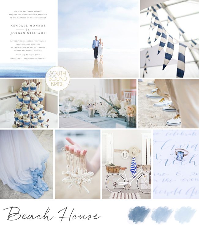 Beach House Wedding Inspiration Board | SouthBound Bride