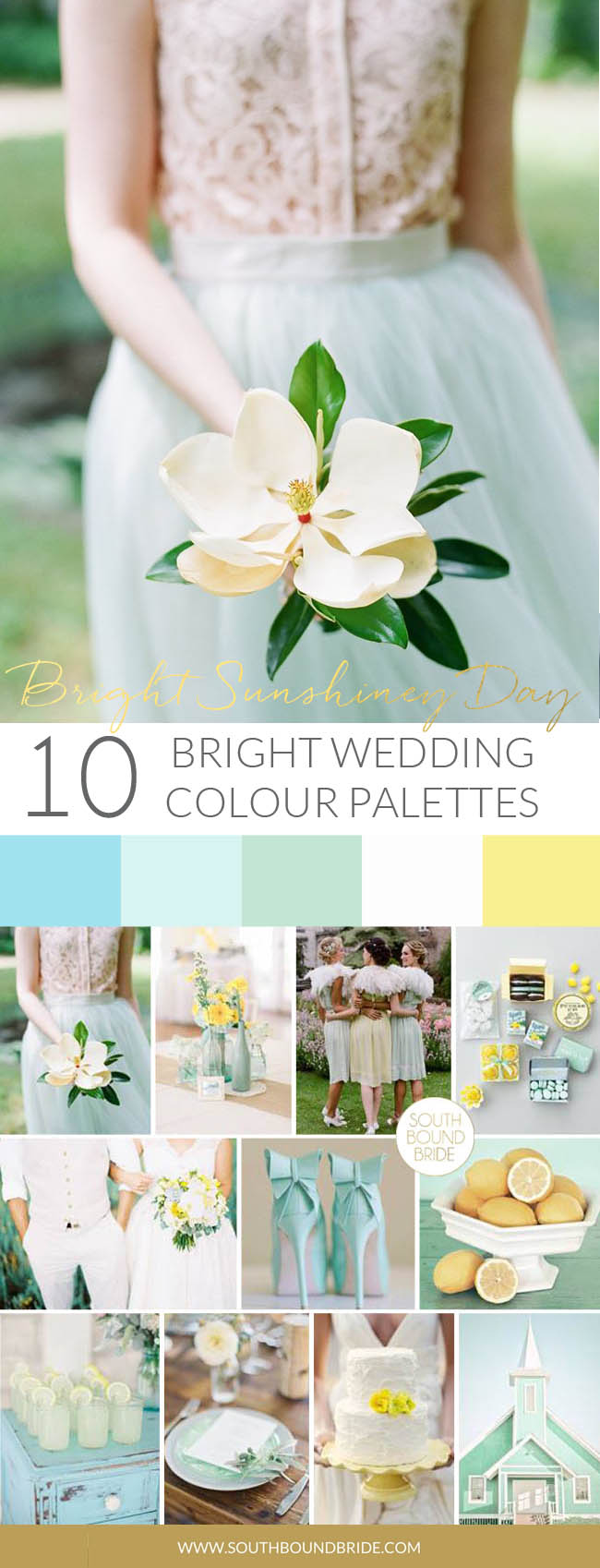 Bright Sunshiney Day Colorful Wedding Palette | SouthBound Bride