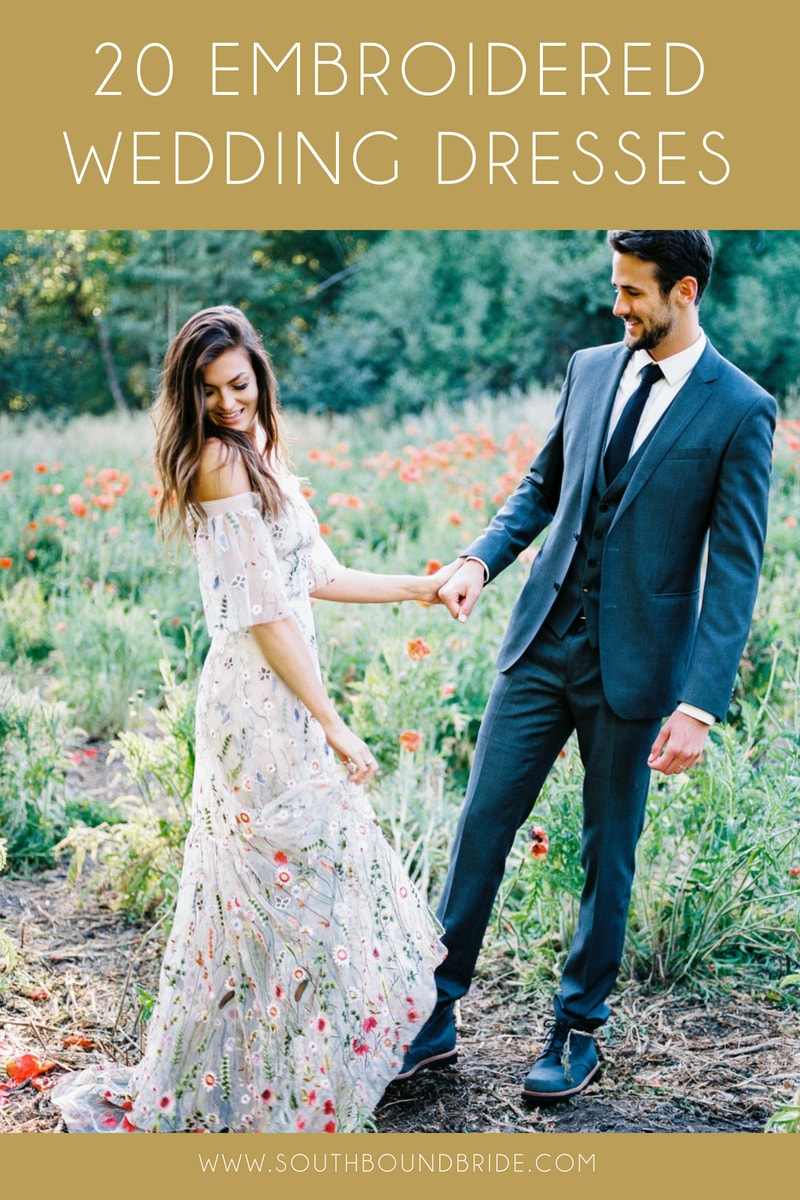 Embroidered Wedding Dresses | SouthBound Bride