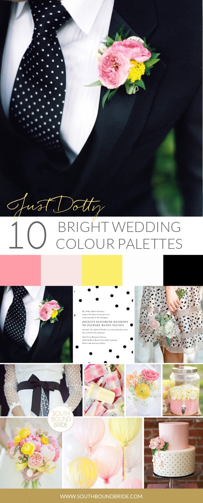 Just Dotty Colorful Summer Wedding Palette | SouthBound Bride