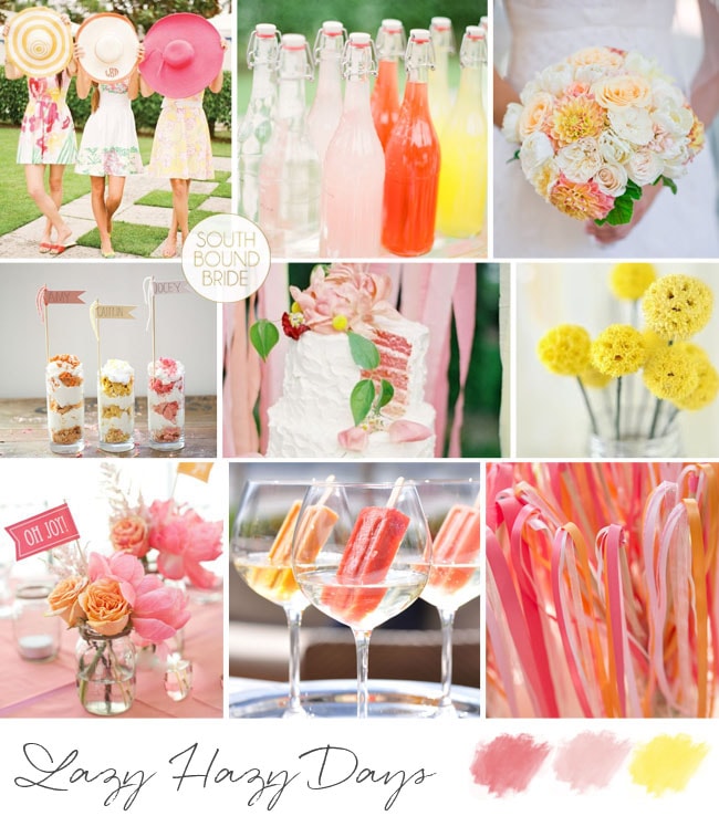 Lazy Hazy Days Inspiration Board | SouthBound Bride