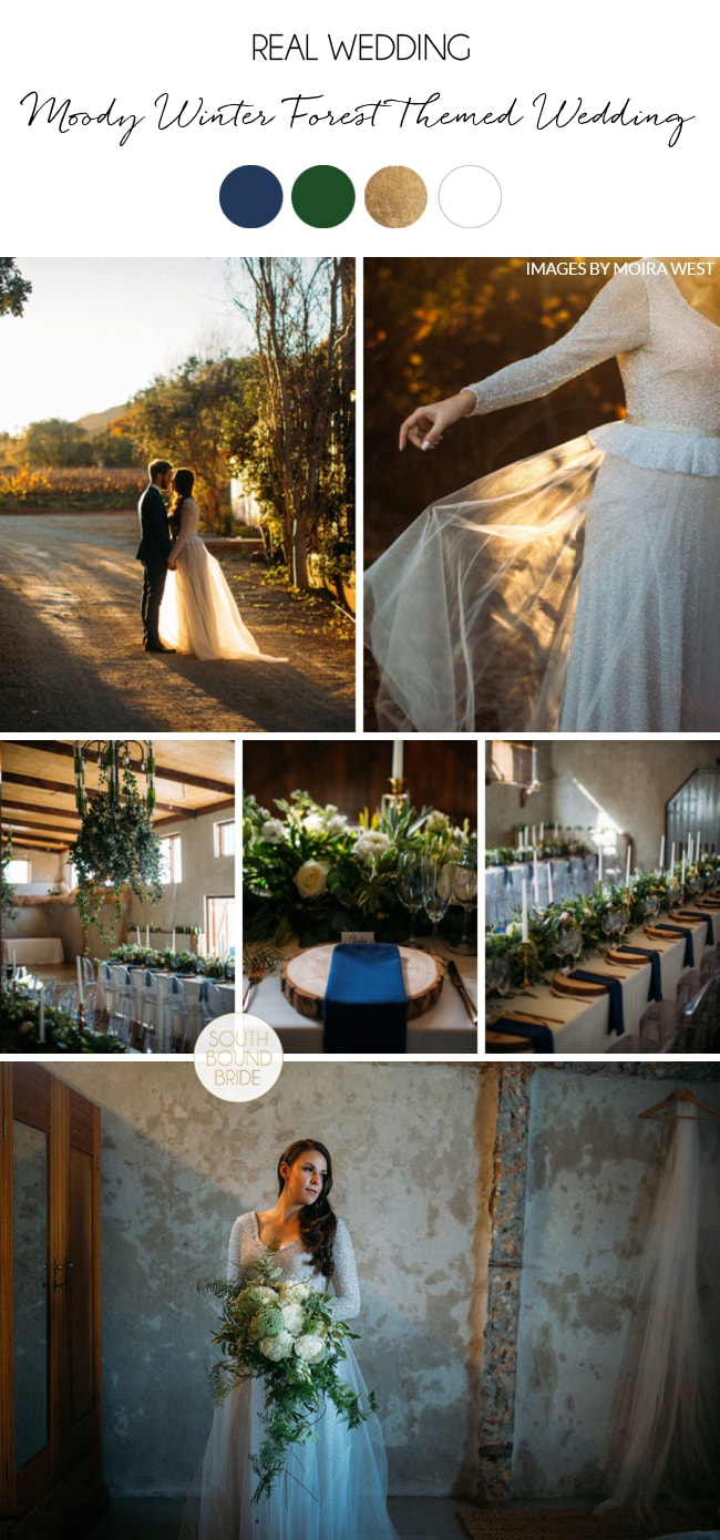 Moody Winter Forest Themed Wedding by Moira West | SouthBound Bride