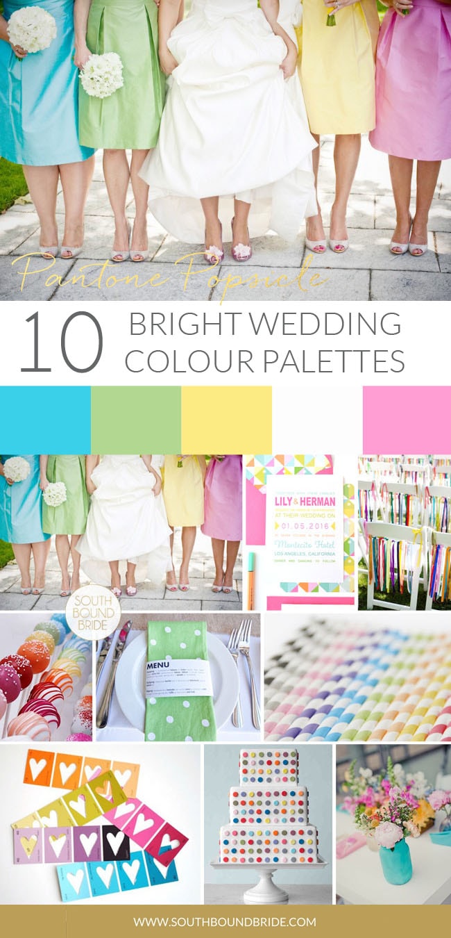 Pantone Popsicle Colorful | SouthBound Bride