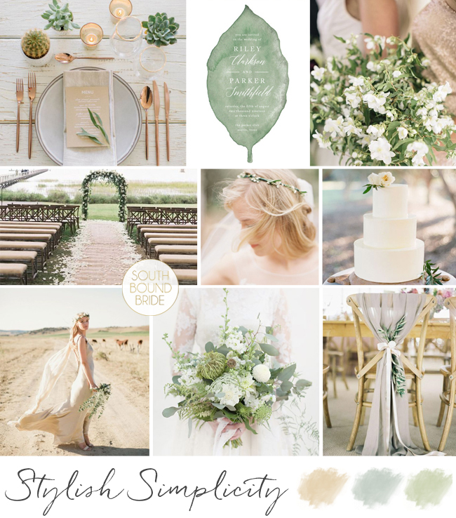 Stylish Simplicity Wedding Inspiration Board | SouthBound Bride