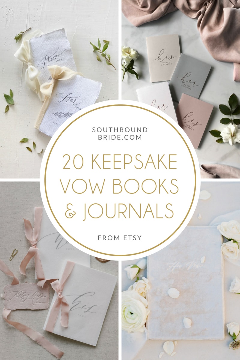 20 Beautiful Keepsake Wedding Vow Books | SouthBound Bride